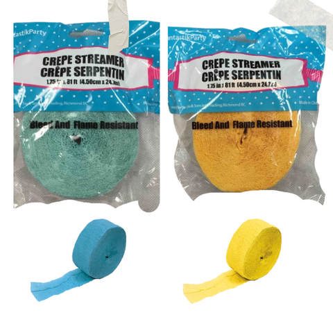 CREPE STREAMERS