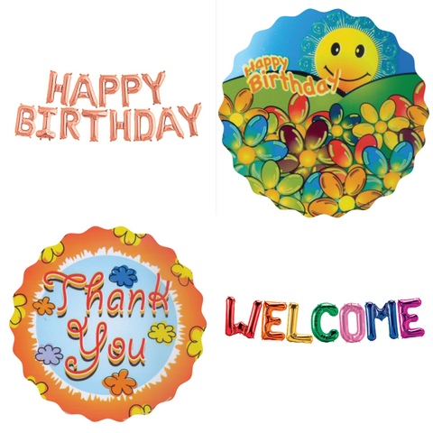 FOIL BALLOONS (AIR-FILLED)